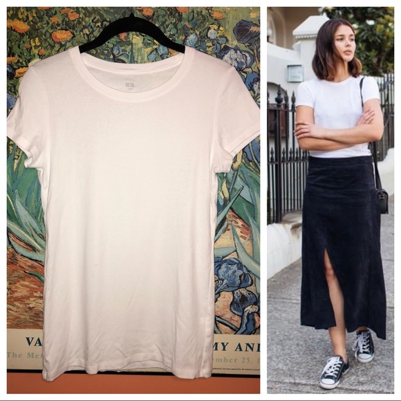 uniqlo plain white shirt